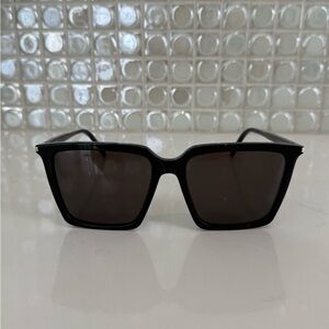 Saint Laurent Black Square Frame Sunglasses - Classic Modern Style